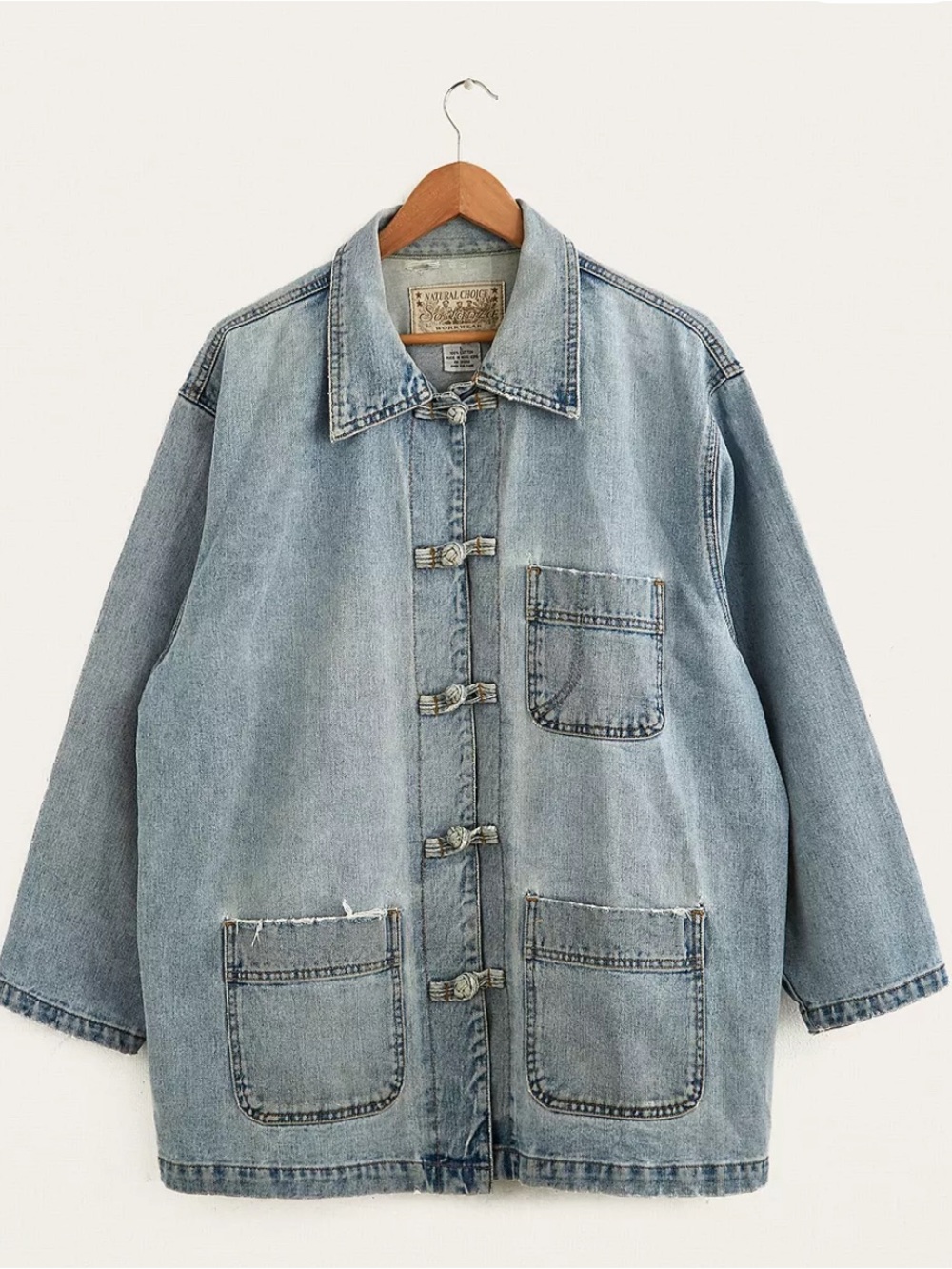 Urban Outfitters Renewal Vintage One-of-a-Kind Sostanza Denim Chore Jacket
